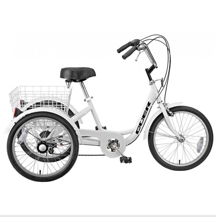 Triciclo de adulto 3x20, branca