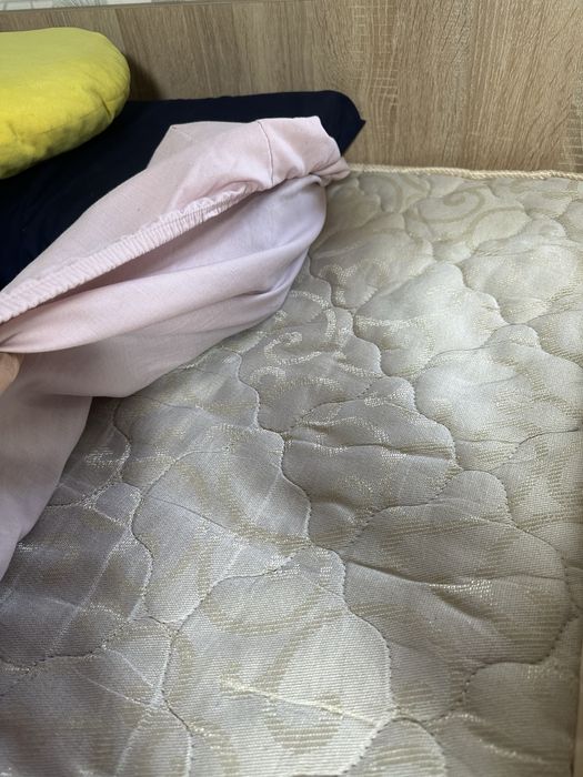 Кровать чердак с матрасиком и встроенным шкафом