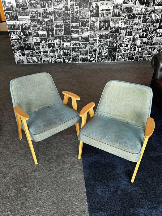 Zestaw 2 fotele z podłokietnikami 366 Concept Chierowski vintage PRL