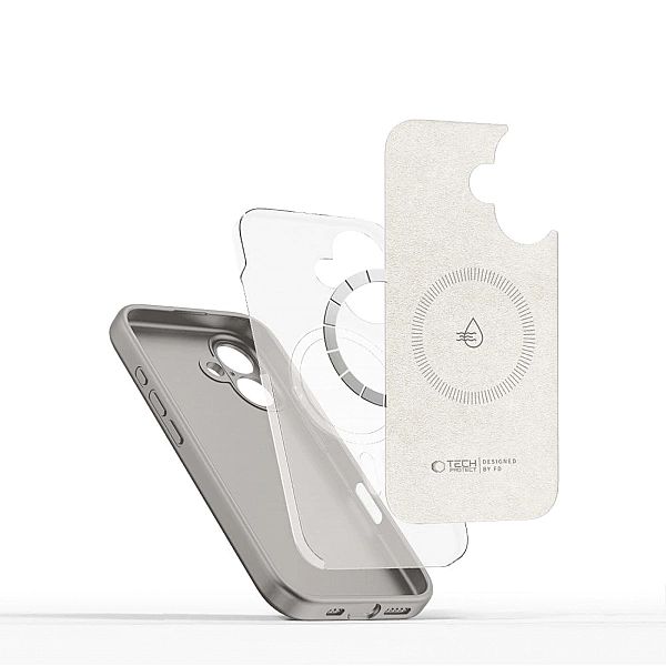 Tech-Protect Liquid Silicone Magsafe Iphone 16 Stone Grey