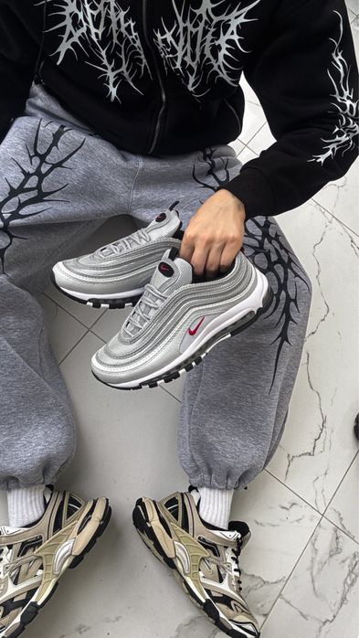 НАЙКРАЩА ЯКІСТЬ‼️Nike Air Max 97 OG Silver Bullet(Сірі),найк еір макс.