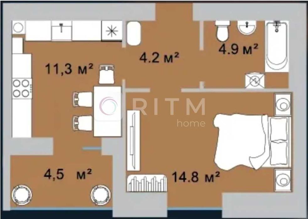 Продаж 1-кімнатних квартир у ЖК Okrug Residence