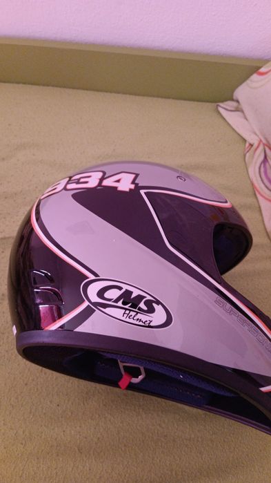 Capacete mota preto cms