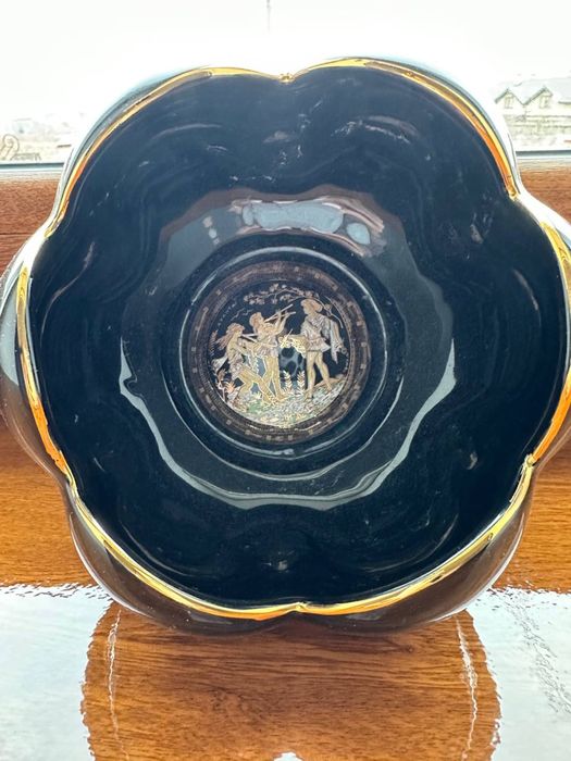 Блюдо, цукерниця, кофетниця Elina 24k gold