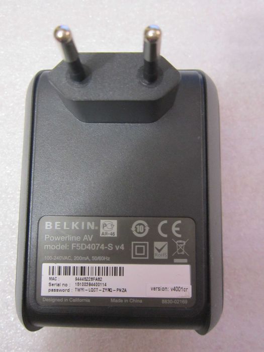 Belkin Transmiter sieciowy Powerline  AV F5D4074-S