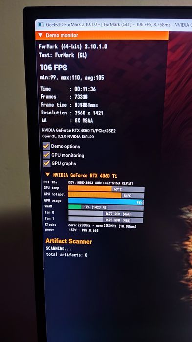 RTX 4060 TI OC Venturs 3x