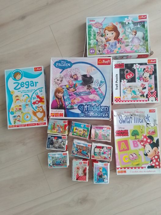 Zestaw puzzli i gier 4+