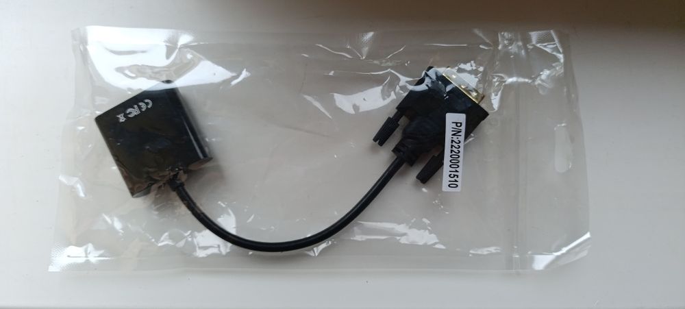 Адаптер перехідник  DVI-D-VGA 24+1pin