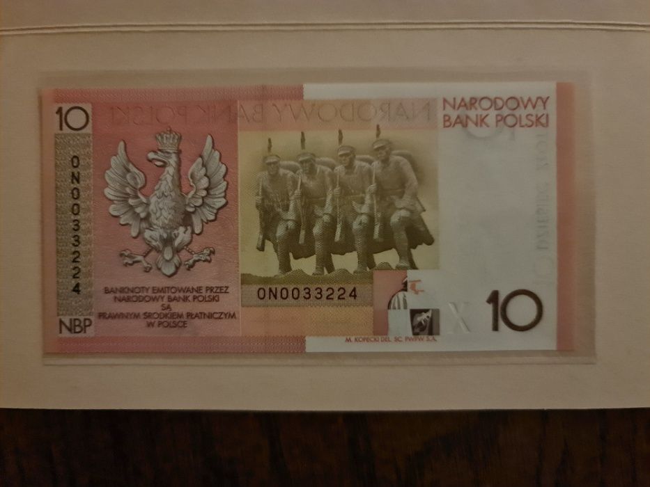 Sprzedam Banknot 10 zł z 2008 roku z Józefem Piłsudskim