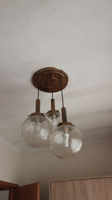 Candeeiro para quarto ou sala vintage vidro
