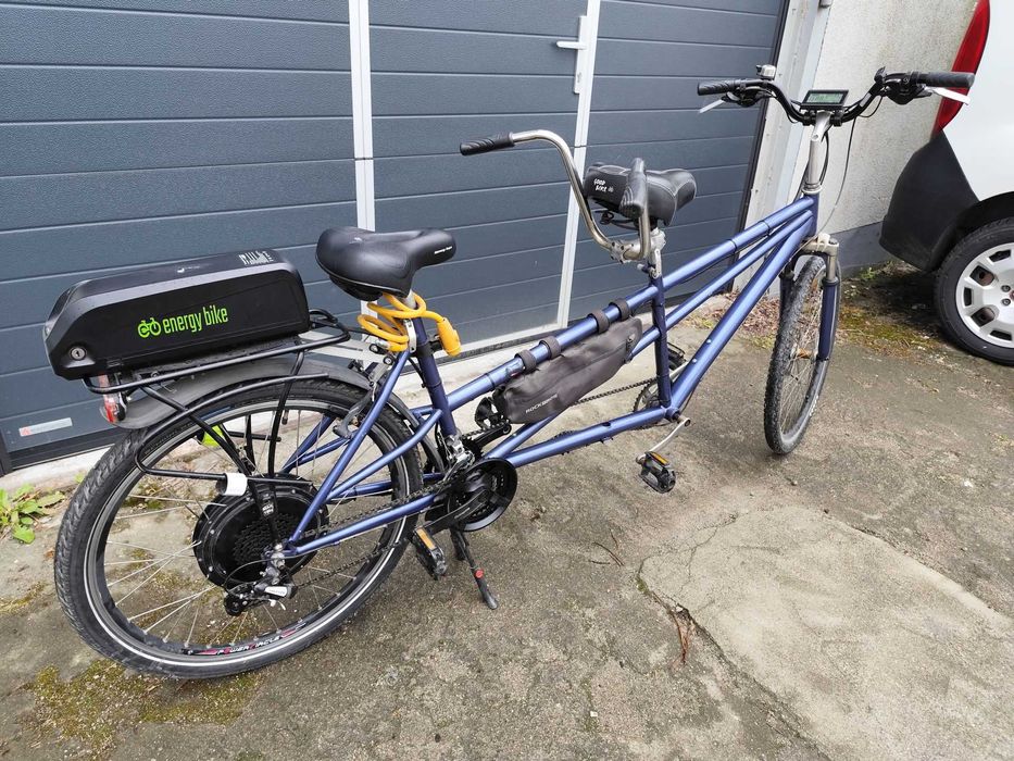 Tandem elektryczny 2000 W – solidna konstrukcja terenowa. Nowa bateria 20 Ah