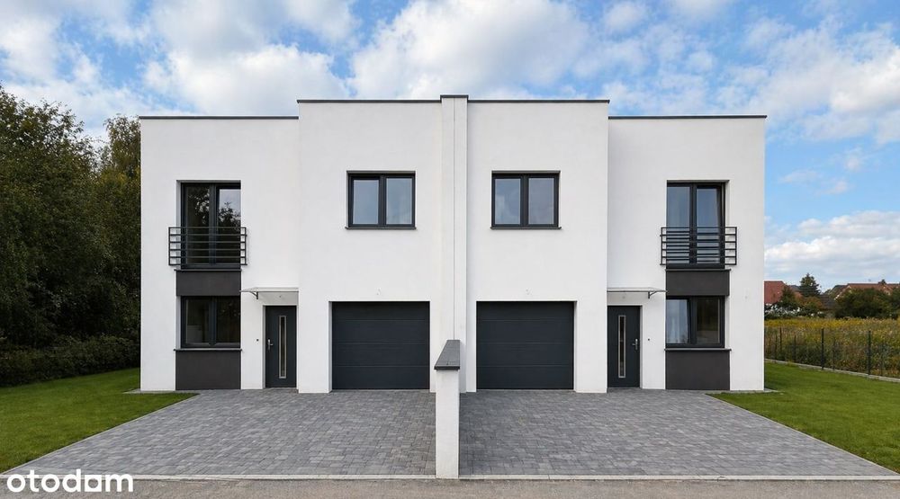 Nowoczesny bliźniak 138 m² | Pompa ciepła + Pv 4kW