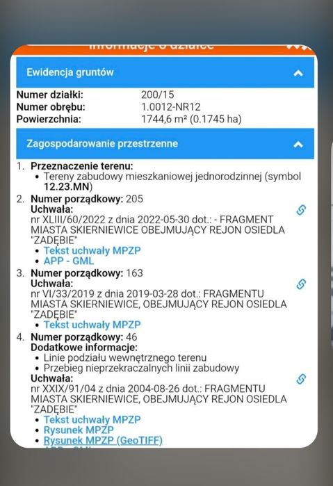 Działka  w Skierniewicach przy ul.Feliksów