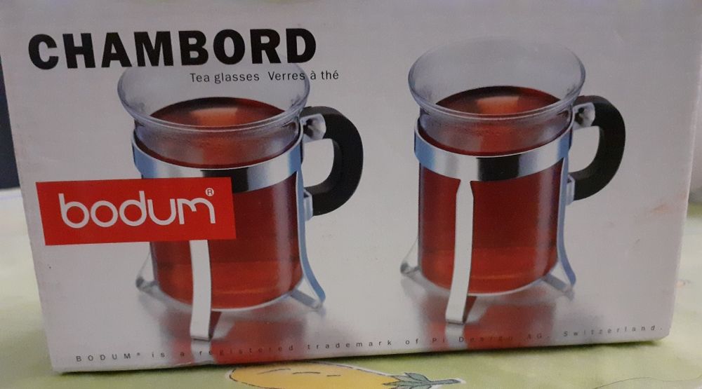 Cafeteira vidro de Chá Marca Bodum e Duas Chavanas vidro 100% Novo