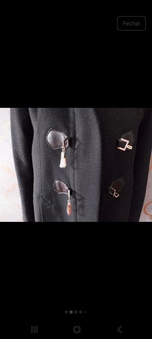 Canadiana sobretudo casaco lã Mango