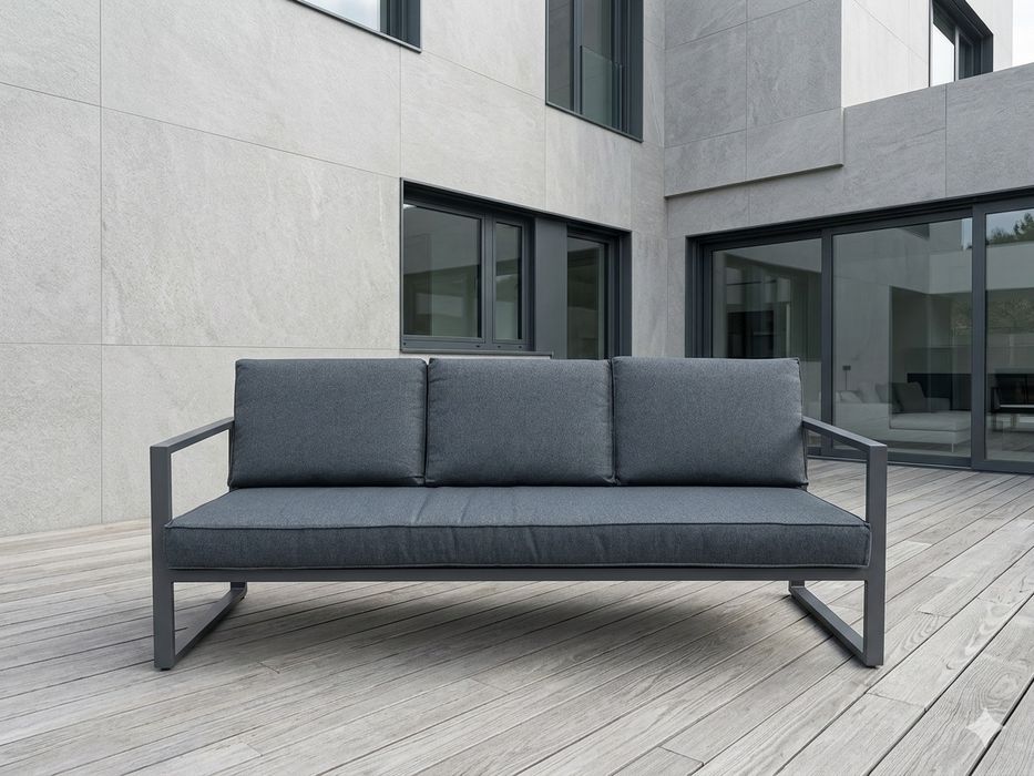 Promocja. Zestaw meble ogrodowe Vonge sofa dwa fotele, stolik.