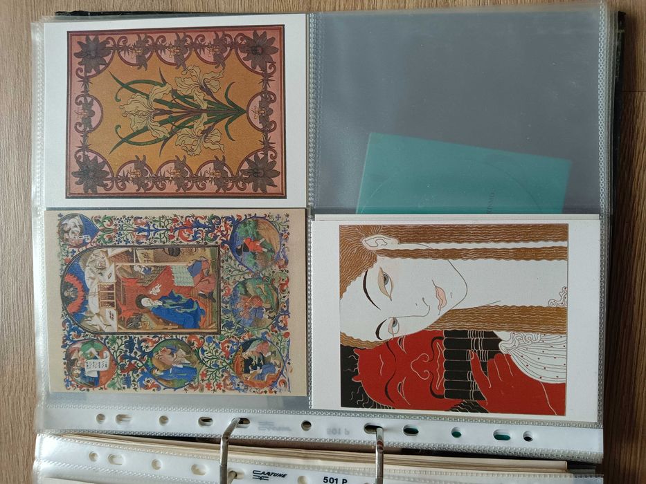 Vários postais coleção