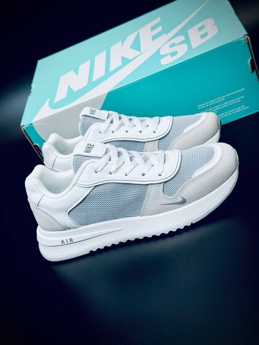 Шкіряні кросівки nike•жіночі кросівки на літо кожані кросівки найк біл