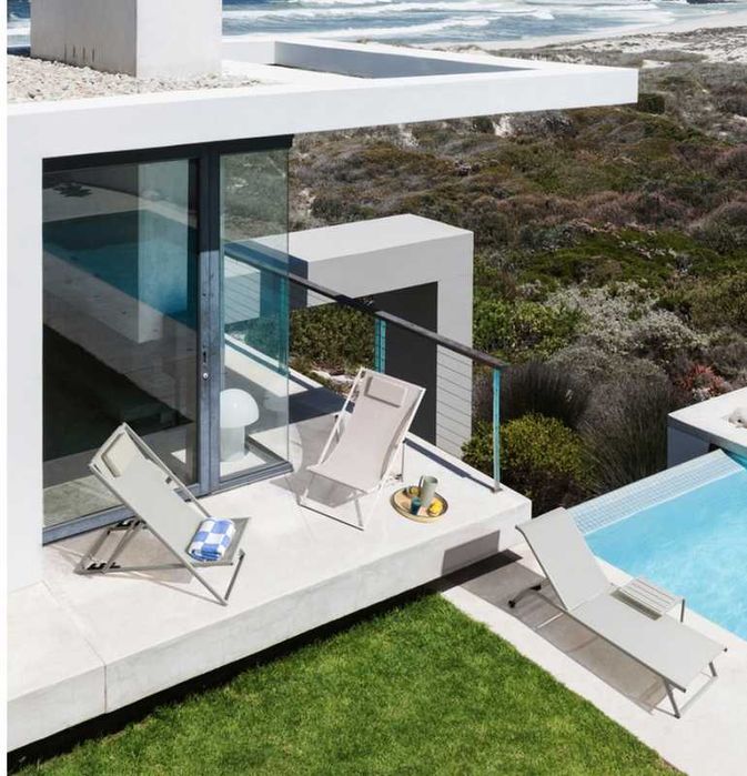 Leżak ogrodowy z aluminiową ramą Taylor Bizzotto / 2 KOLORY