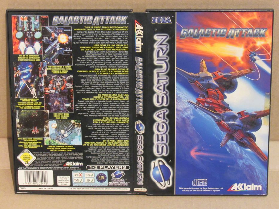 Jogo Sega Saturn Galactic Attack completo