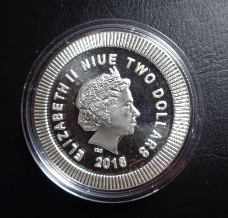 Onça Prata 999 Mocho Niue 2018