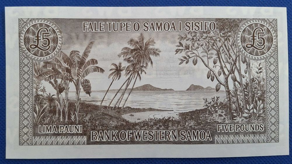 Samoa - 5 libras 2020 (Nova) reprint