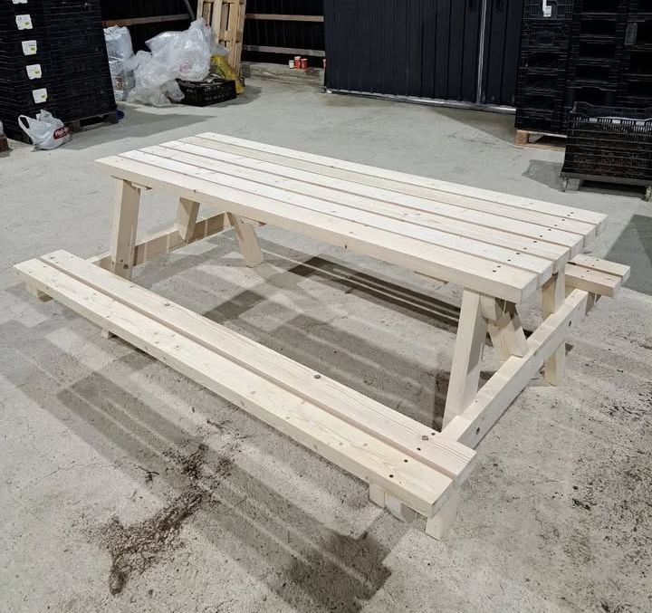 Садові меблі для відпочинку з бруса під замовлення