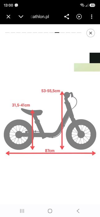 Rowerek biegowy Btwin
