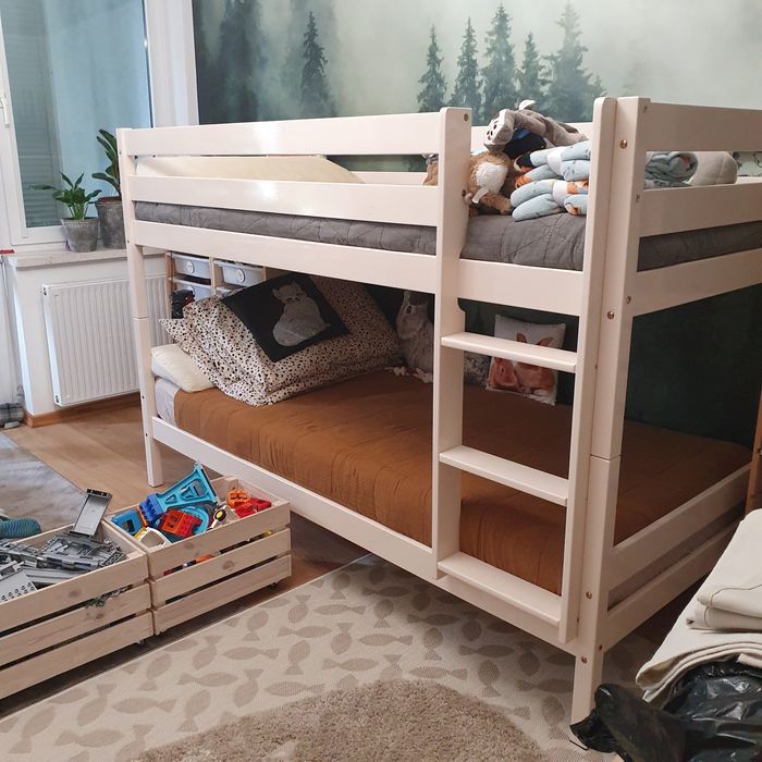 Łóżko piętrowe, po renowacji