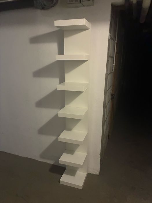 IKEA LACK – regał ścienny, 7 półek, biały, 190 cm
