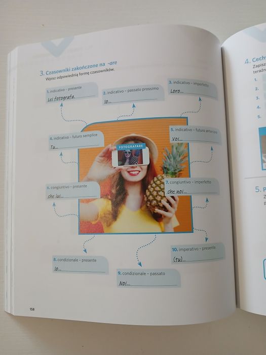 Włoska gramatyka obrazkowa w ćwiczeniach