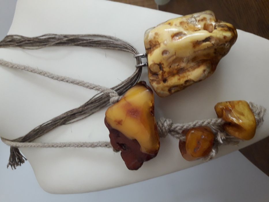 Wisior bursztyn bałtycki