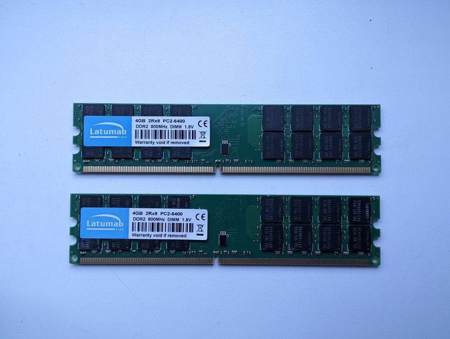 DDR2 800 МГц 8 Гб (4+4 Гб) CL5