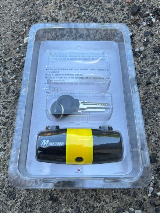 Протиугінний противоугонный MotoTech Yellow навісний MT 610 Замок LOCK