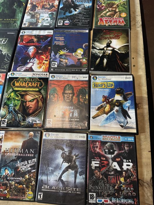 Коллекция PC игр на дисках DVD — 28 шт. Ретро игры
