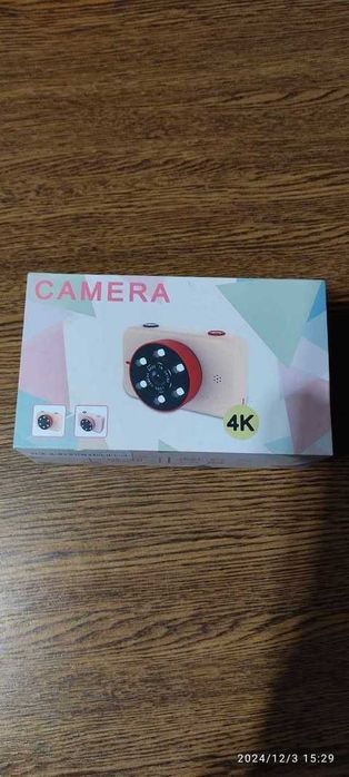 Aparat cyfrowy, kamera 4K dla dzieci + karta 32GB SD+czytnik+smycz