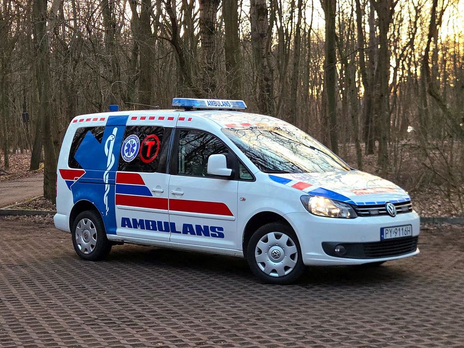 Volkswagen Caddy  Ambulans Volkwagen Caddy Maxi Specjalny Sanitarny Karetka
