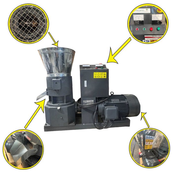 Peleciarka Pelet 800kg/h Dla Gospodarstwa Rolnego, Leśników i Tartaków