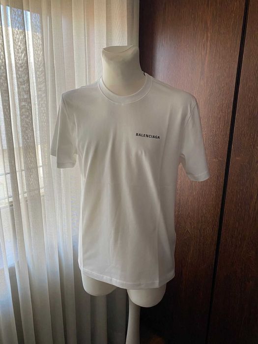 T Shirt Balenciaga Logo White