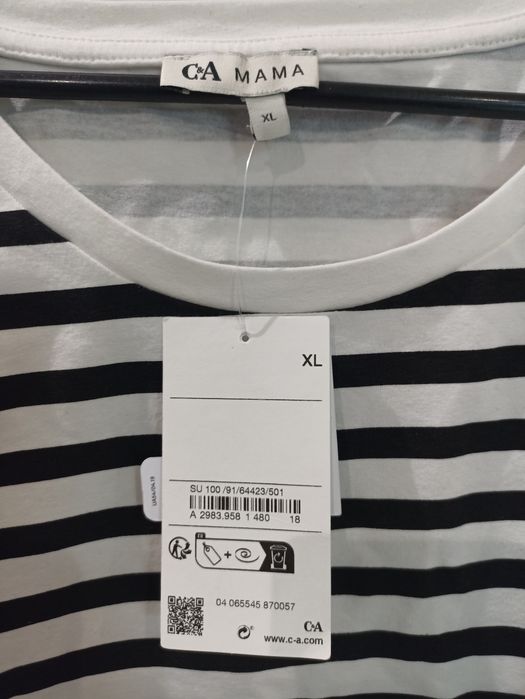 Zestaw ciążowy koszulka i spódniczka C&A