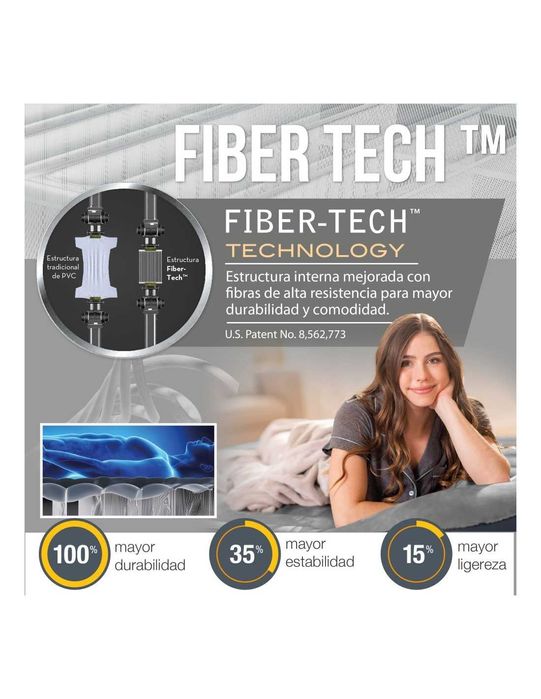 Colchão Insuflável INTEX Queen Mid-Rise Pillow Rest