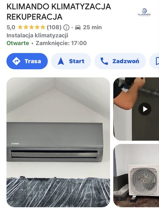 KLIMANDO Klimatyzacja - Rekuperacja    Montaż   Serwis