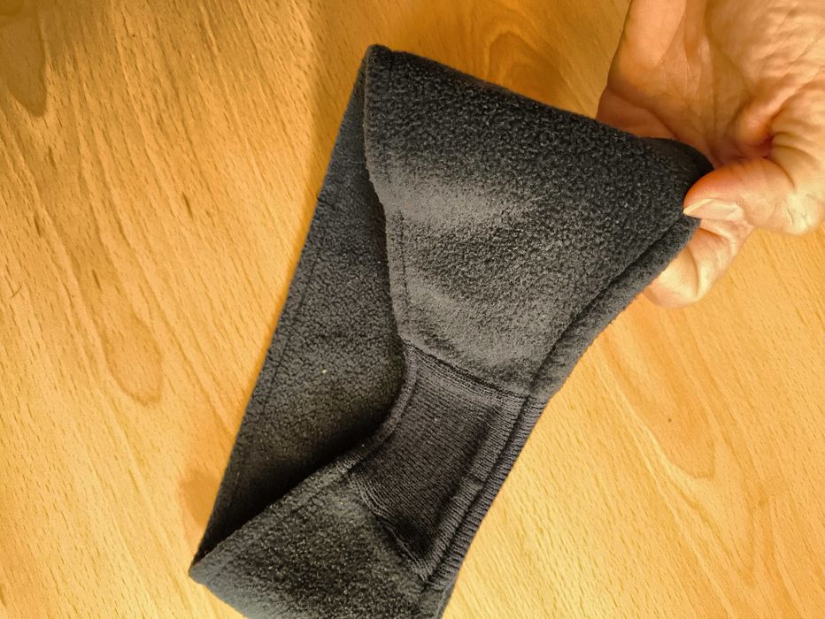 Granatowa polarowa opaska