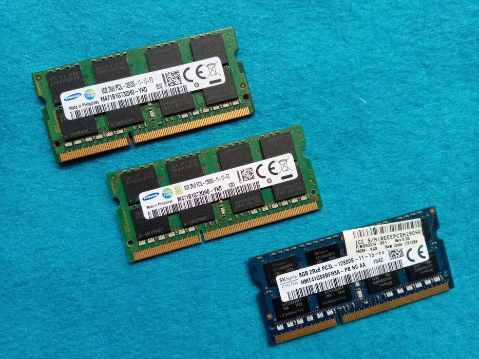 Память для ноутбука SODIMM DDR3 Samsung Hynix Elpida Kingston Apacer