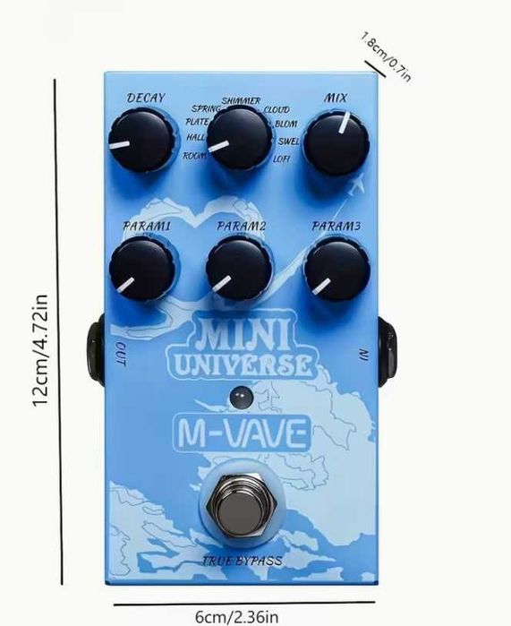 Rewelacyjny Reverb m-vave mini Universe jak Strymon