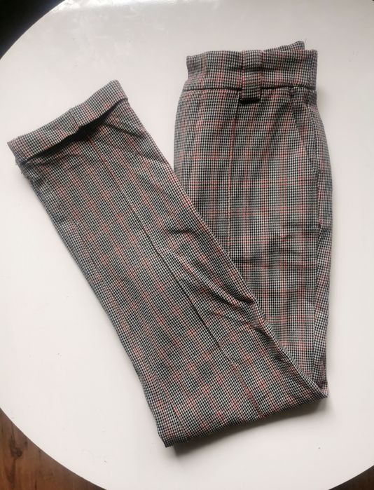 Eleganckie spodnie w kratę SX