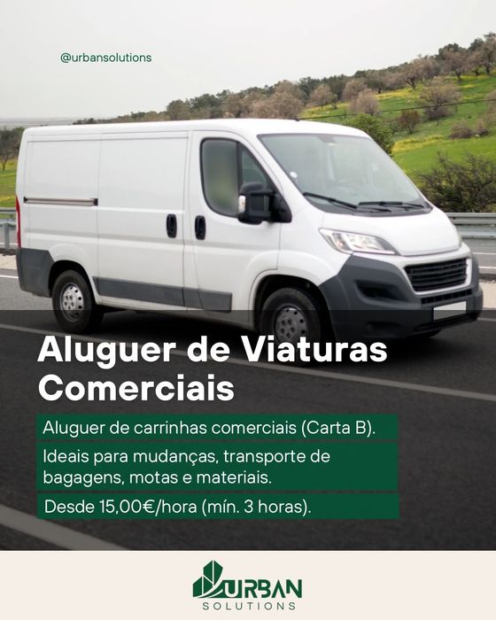 Aluguer de carrinhas sem motorista van rental