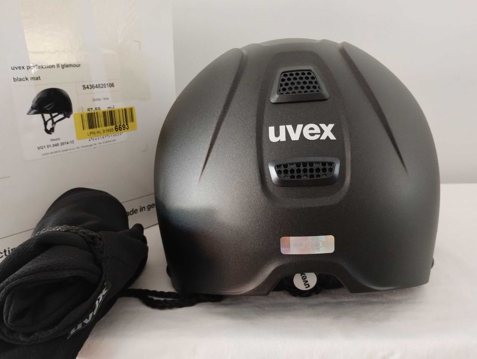 Kask jeździecki toczek Uvex Perfexxion II Glamour Black M/L 57-59cm