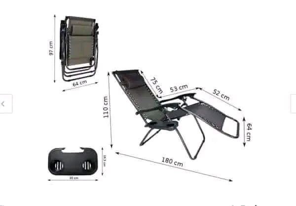 Садовое Кресло Шезлонг с подстакаником. Лежак розкладний пля