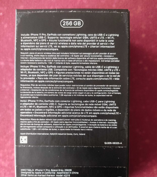 Iphone 11 Pro 256GB, Space Gray + Capa + Película (cinza)